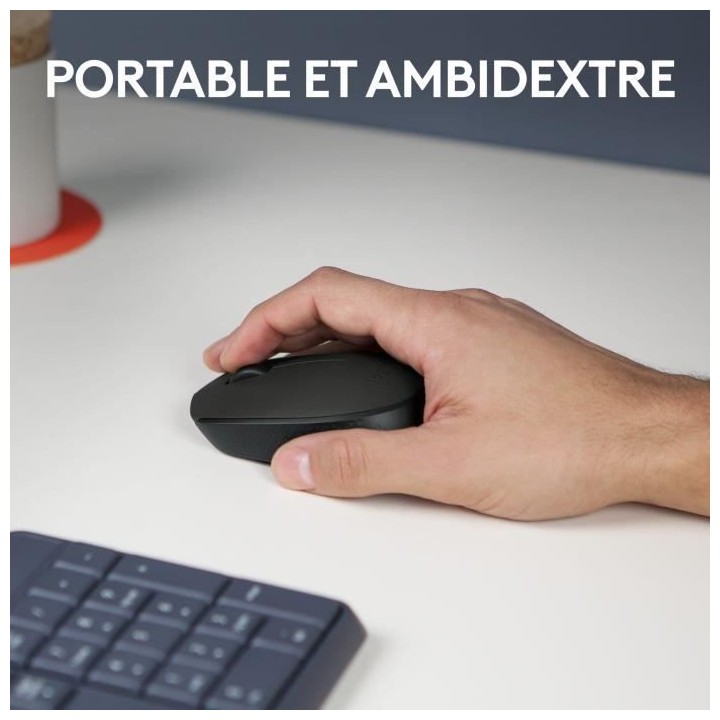 LOGITECH - Souris Sans Fil Ambidextre M171 - Noir