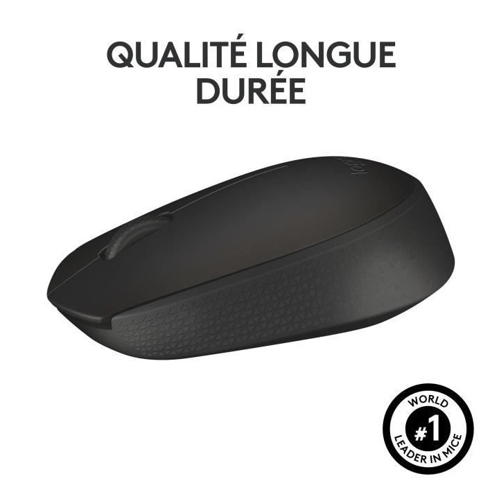 LOGITECH - Souris Sans Fil Ambidextre M171 - Noir