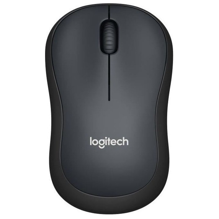 LOGITECH Souris Silencieuse M220 Silent - Sans Fil - Gris/Noir