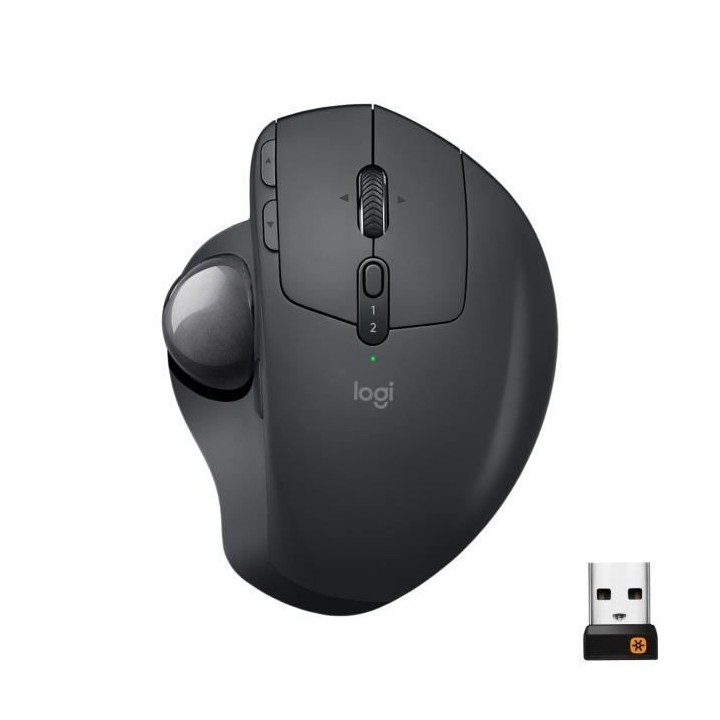 LOGITECH - Souris sans fil MX ERGO - Noir