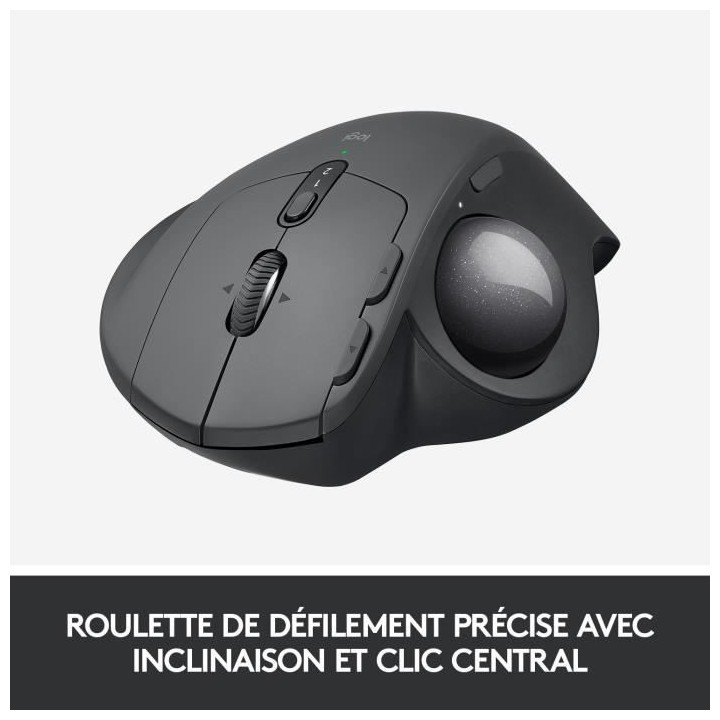 LOGITECH - Souris sans fil MX ERGO - Noir