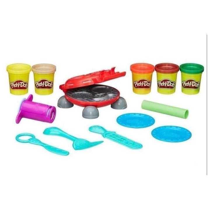 PLAY-DOH - Kitchen - Burger Party avec 5 Pots de Pâte a modeler