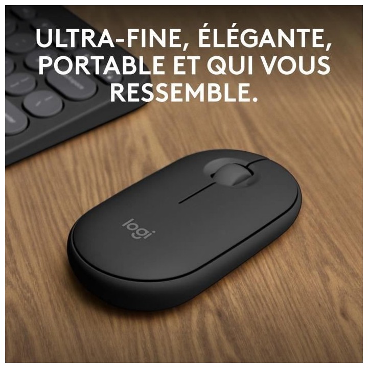 LOGITECH - Souris sans fil - Pebble Mouse 2 M350s - Graphite - (910-00