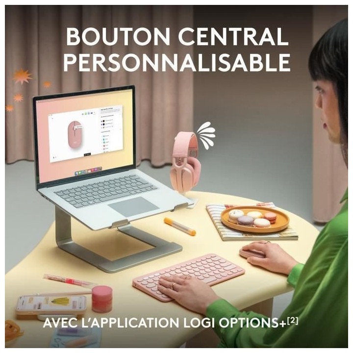 LOGITECH - Souris sans fil - Pebble Mouse 2 M350s - Graphite - (910-00