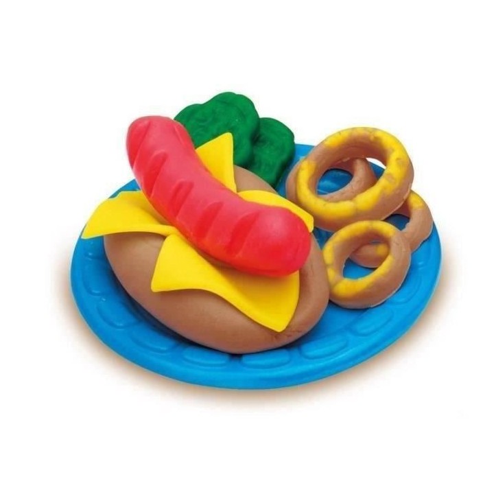 PLAY-DOH - Kitchen - Burger Party avec 5 Pots de Pâte a modeler