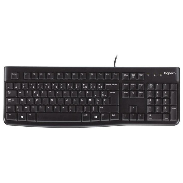 LOGITECH - Clavier filaire K120 Business - AZERTY - Noir