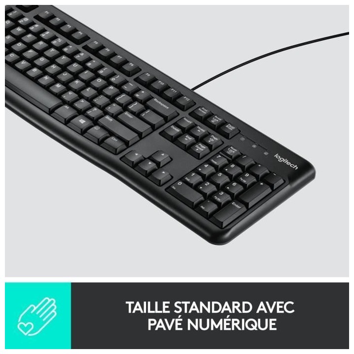 LOGITECH Pack clavier-souris filaire - MK120 - AZERTY