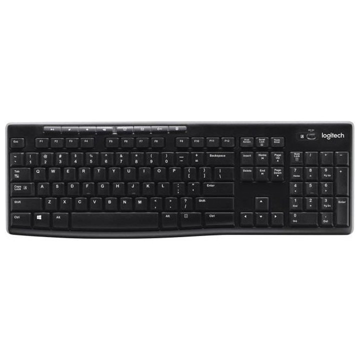 LOGITECH - Clavier sans fil K270 - Azerty - PC / Mac - Noir