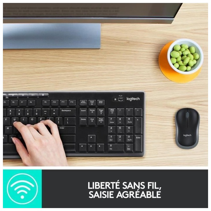 LOGITECH Ensemble Clavier Souris MK270 - Sans Fil - AZERTY