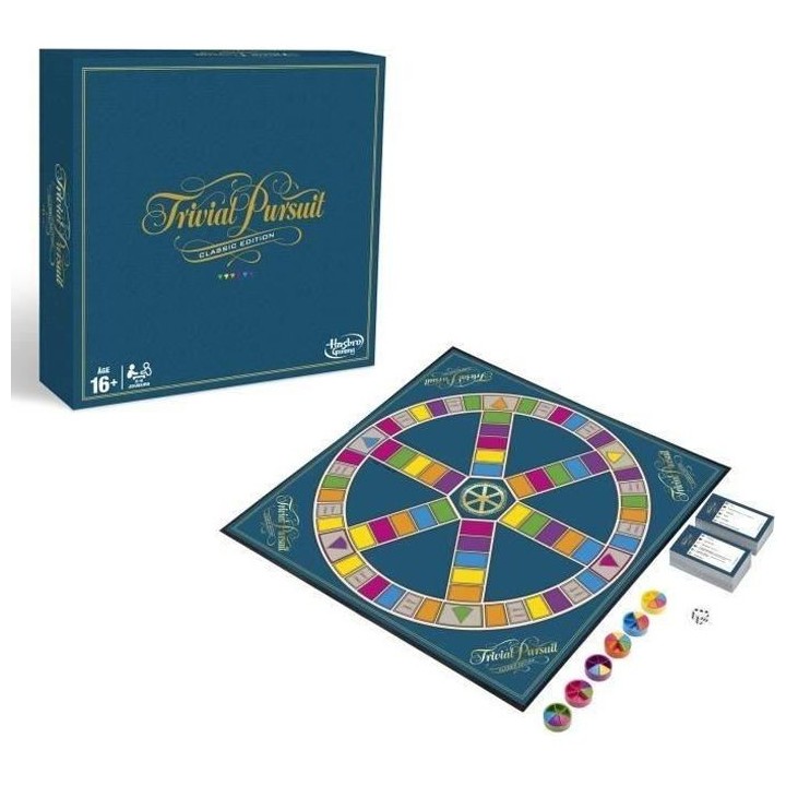 TRIVIAL PURSUIT - Classique - Jeu de societe de reflexion - Jeu de pla