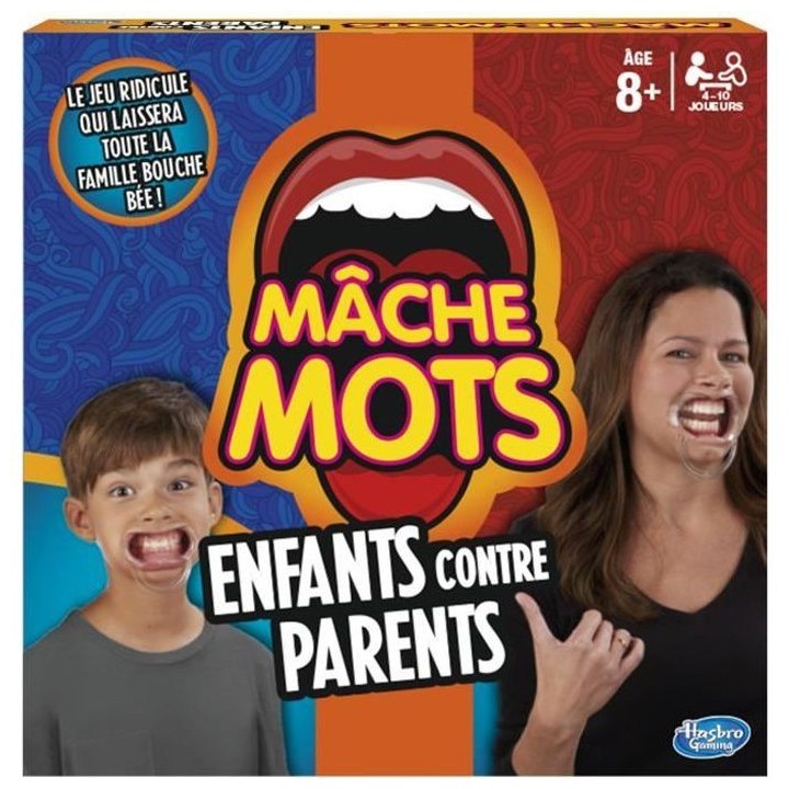 Mache-Mots - Hasbro Gaming - Enfants Contre Parents - Jeu de societe p