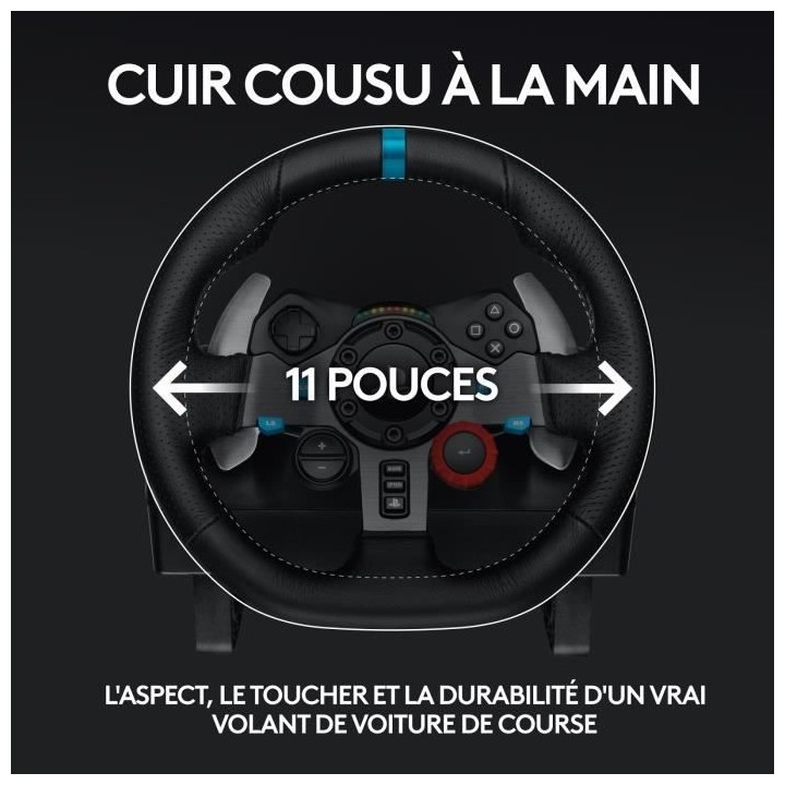 LOGITECH G29 Driving Force Volant de Course - Compatible PS5 - PS4 et