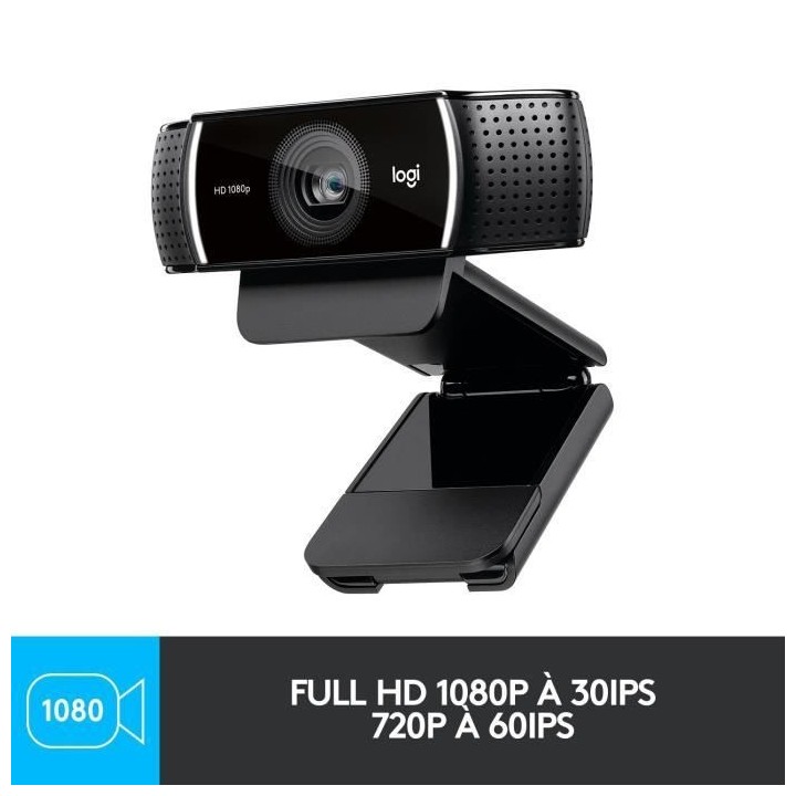 LOGITECH - Webcam Stream Full HD C922 Pro - Noir
