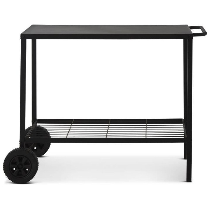 Chariot pour plancha en acier BRASERO - 100 cm - 2 roulettes