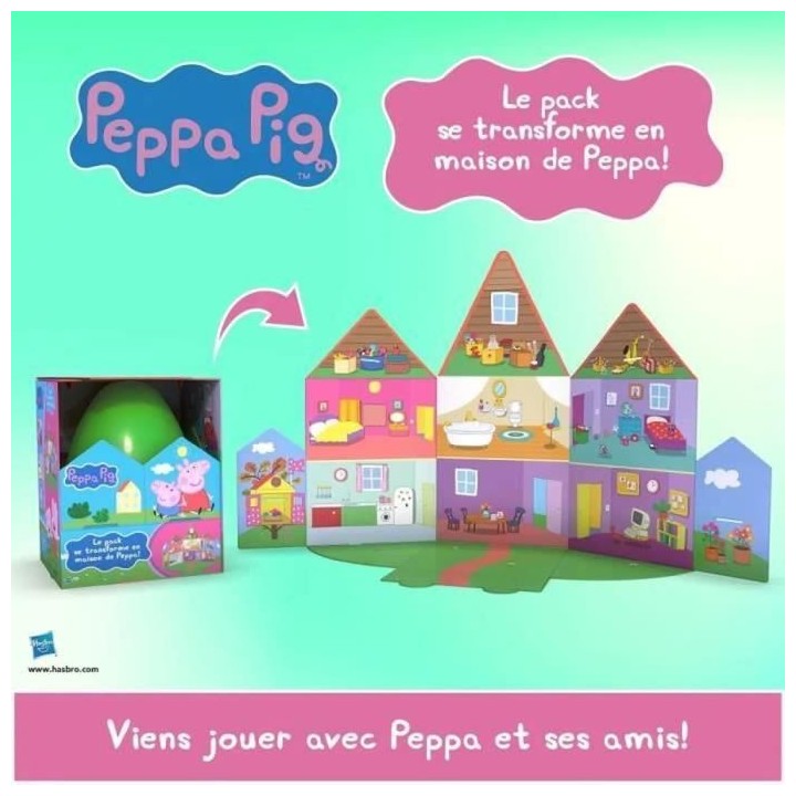 PEPPA PIG - oeuf de Pâques géant avec 6 Surprises - des 3 Ans