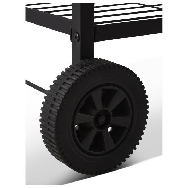 Chariot pour plancha en acier BRASERO - 100 cm - 2 roulettes