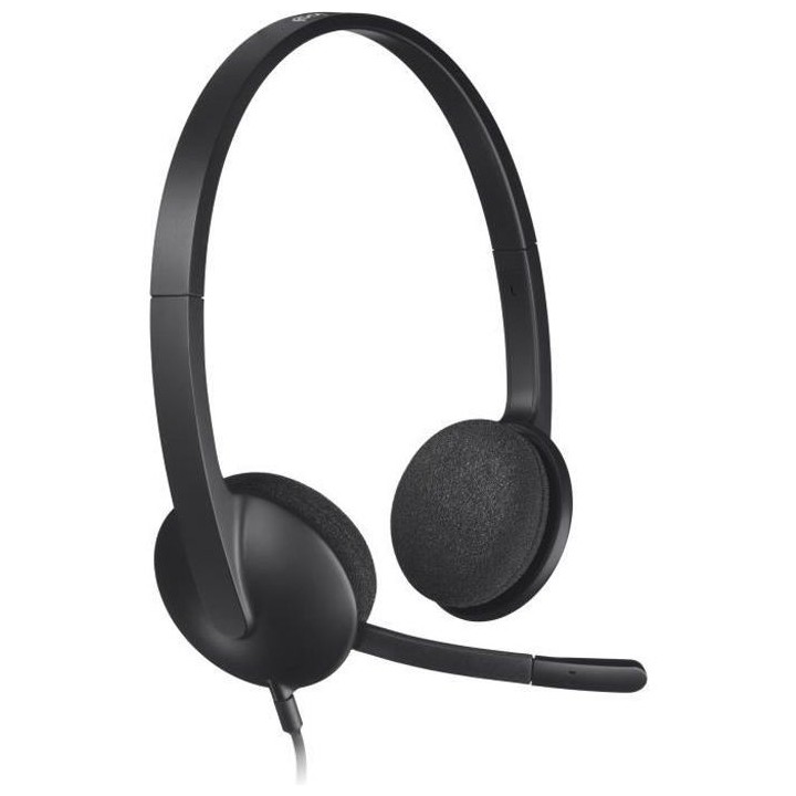 LOGITECH - Casque filaire USB Stereo H340 - Noir