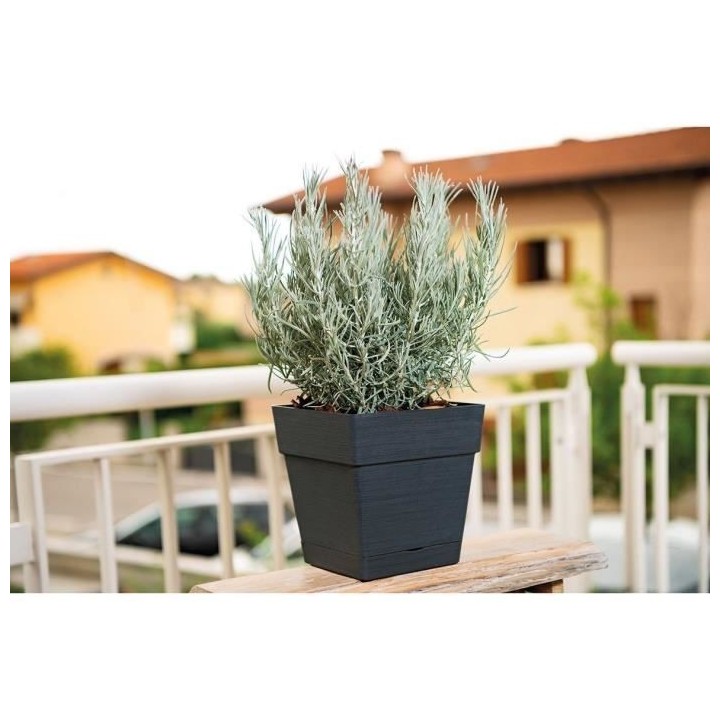 Pot de fleur - DEROMA - Quadro Save R - 31L - 35cm - Gris foncé