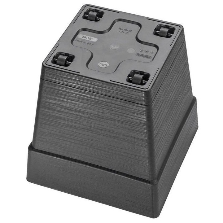 Pot de fleur - DEROMA - Quadro Save R - 31L - 35cm - Gris foncé