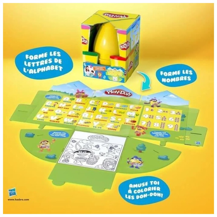 PLAYDOH - oeuf de Pâques géant avec 7 Surprises - des 3 Ans