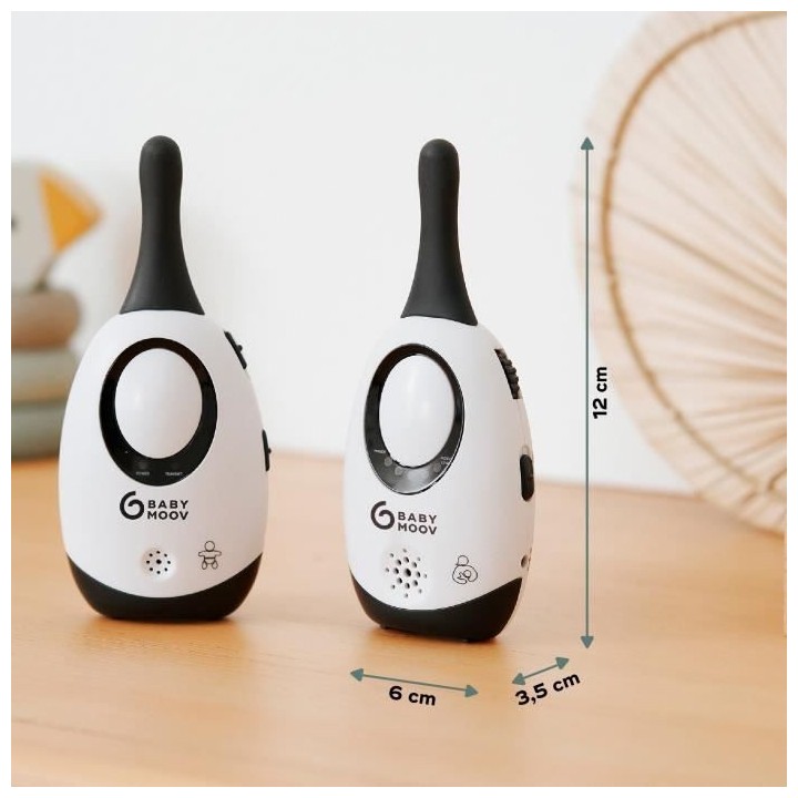 BABYMOOV Babyphone audio simply care avec fonction VOX, double alarme