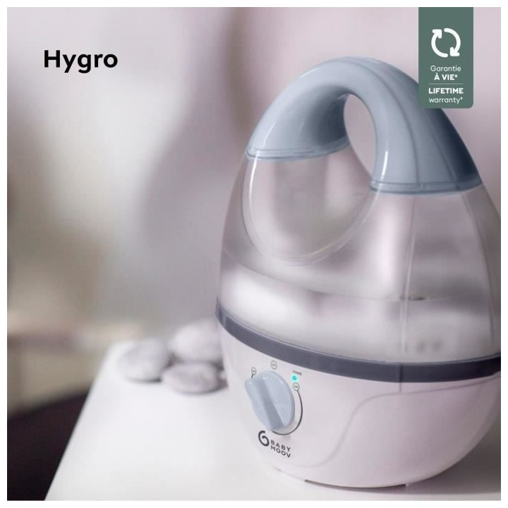 BABYMOOV Hygro - Humidificateur d'air chambre bébé - Silencieux - Va