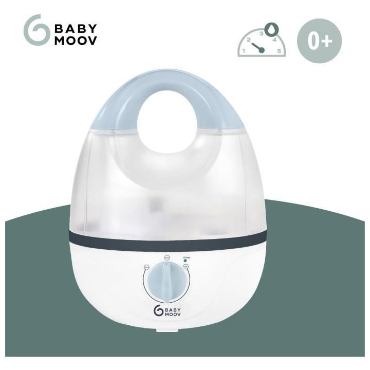 BABYMOOV Hygro - Humidificateur d'air chambre bébé - Silencieux - Va