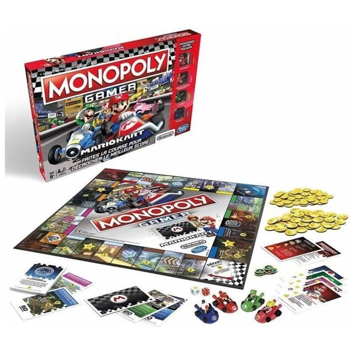 MONOPOLY - Gamer Mario Kart – Jeu de societe - Jeu de plateau
