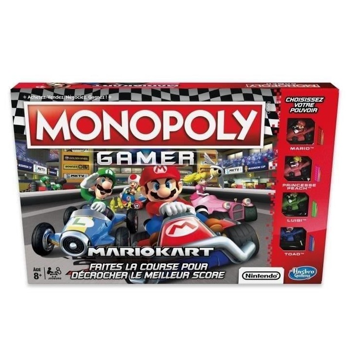 MONOPOLY - Gamer Mario Kart – Jeu de societe - Jeu de plateau