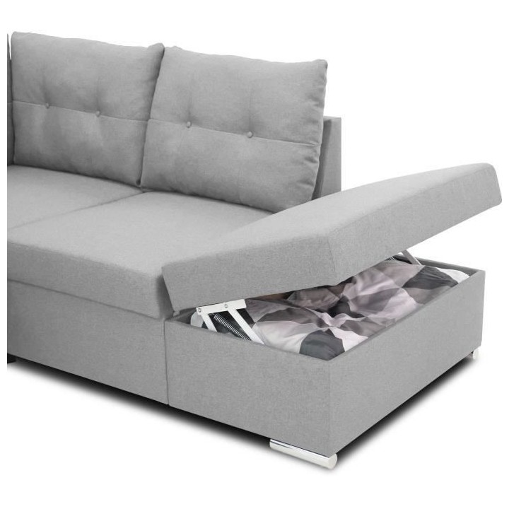 Canapé d'angle convertible réversible 4-5 places MITCHELL - Tissu Gr