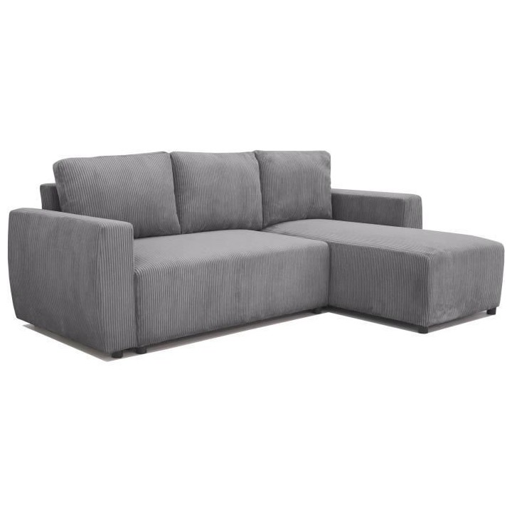 Canapé d'angle convertible réversible 3-4 places PHARELL - velours c