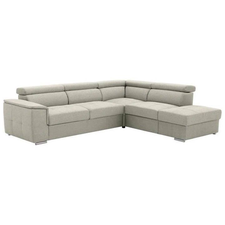 Canapé d'angle convertible réversible 3-4 places DAYTONA - Tissu Bei