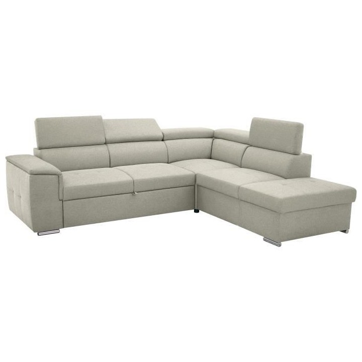 Canapé d'angle convertible réversible 3-4 places DAYTONA - Tissu Bei