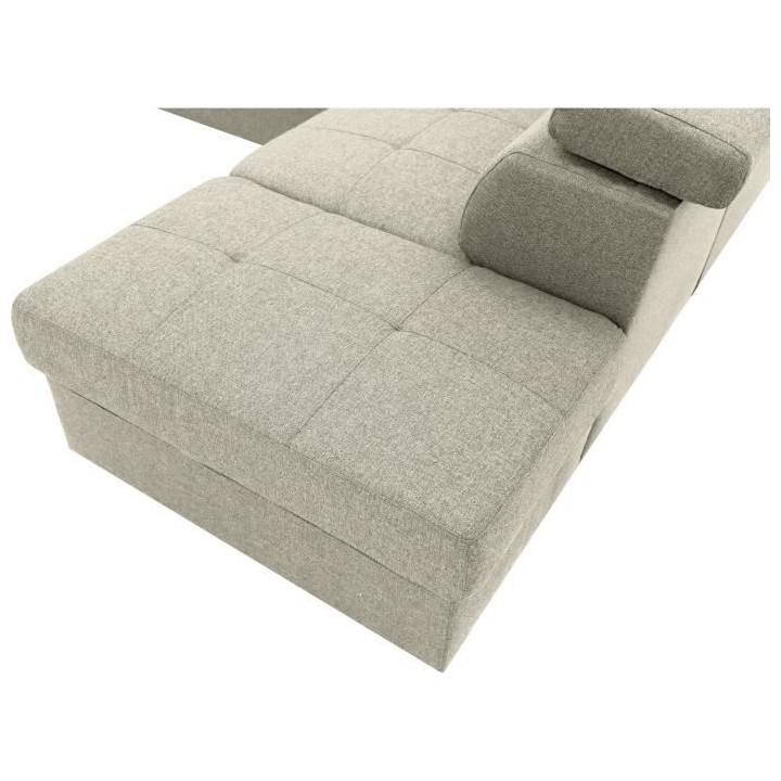 Canapé d'angle convertible réversible 3-4 places DAYTONA - Tissu Bei