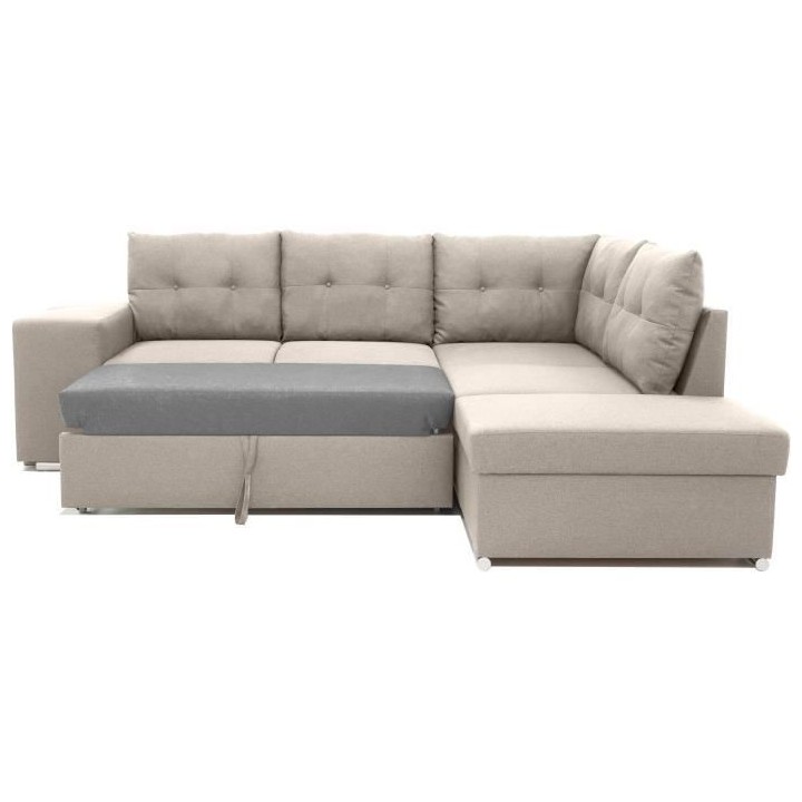 Canapé d'angle convertible réversible 4-5 places MITCHELL - Tissu Be