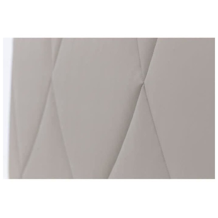 Tete de lit TUDOR - Tissu PU Taupe - L.162 x H.100 x P.7 cm