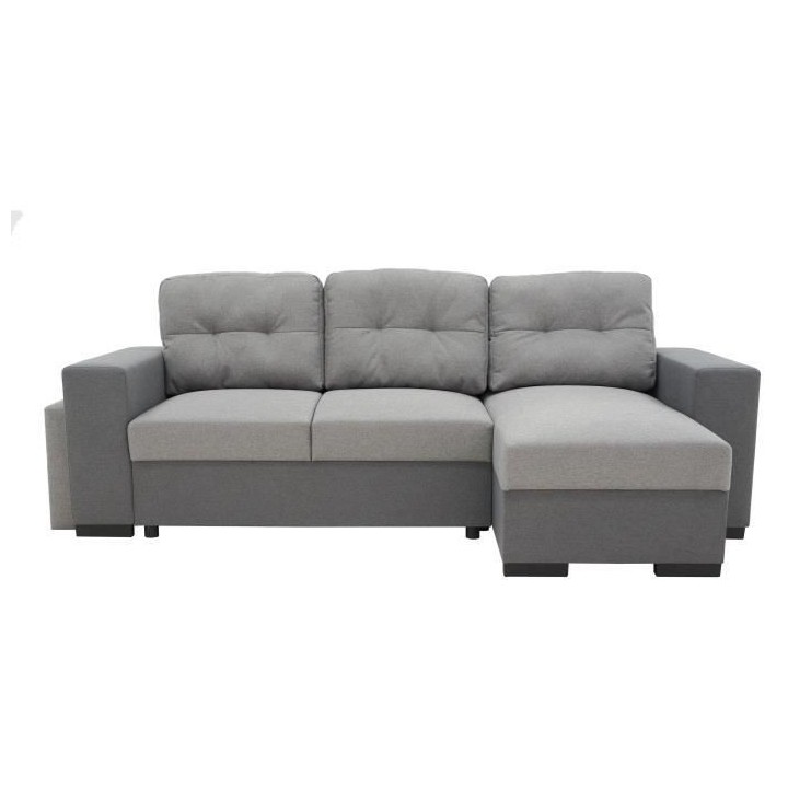 Canapé d'angle convertible réversible 3 places JAMES - L 245 x H 91