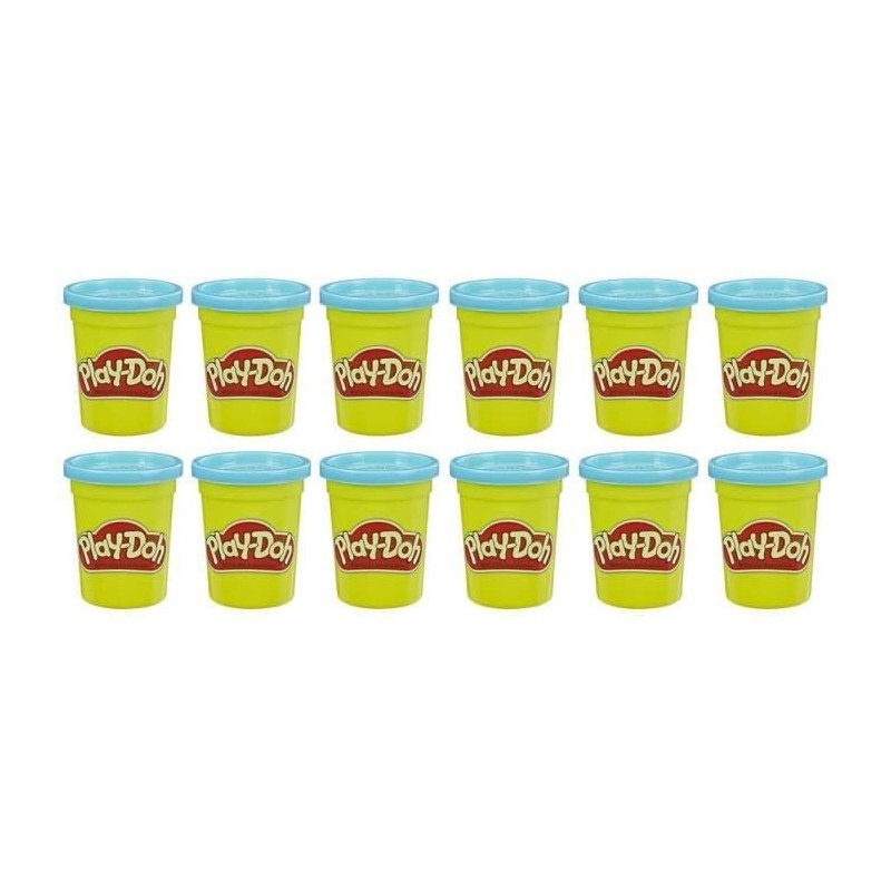 PLAY-DOH - 12 Pots Bleu - Pâte a modeler