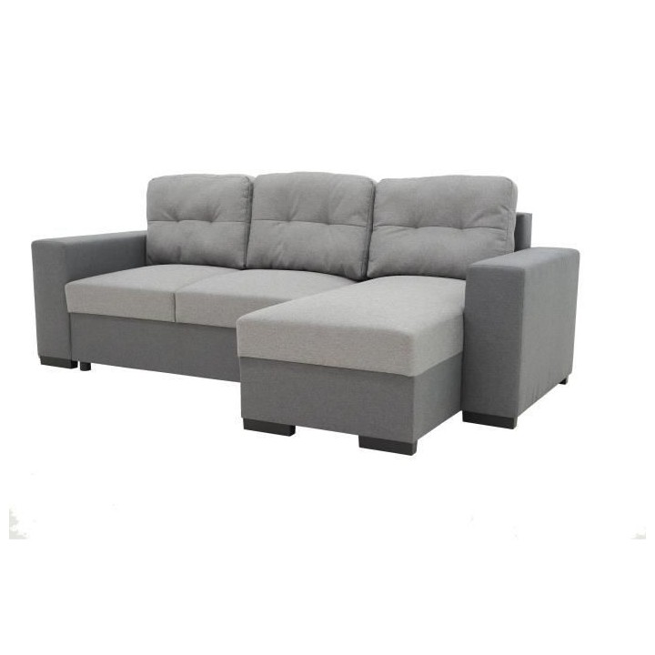 Canapé d'angle convertible réversible 3 places JAMES - L 245 x H 91