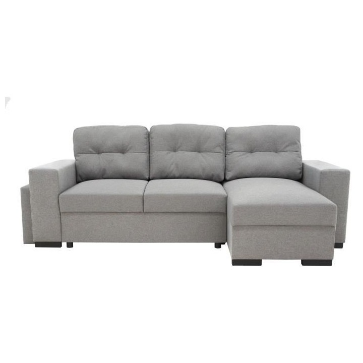 Canapé d'angle convertible réversible 3 places JAMES - L 245 x H 91