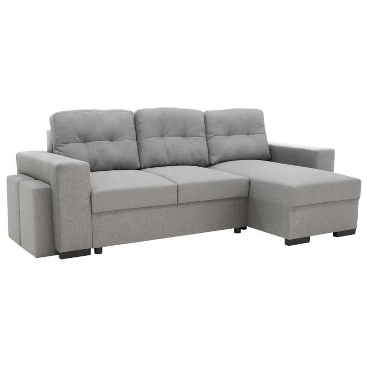 Canapé d'angle convertible réversible 3 places JAMES - L 245 x H 91