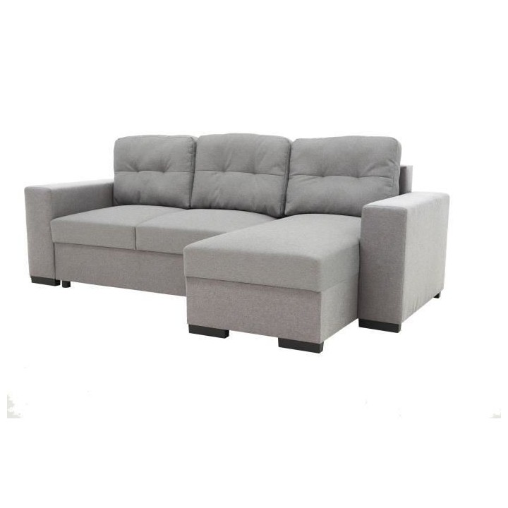 Canapé d'angle convertible réversible 3 places JAMES - L 245 x H 91