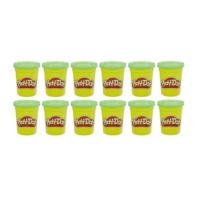 PLAY-DOH - 12 Pots Vert - Pâte a modeler