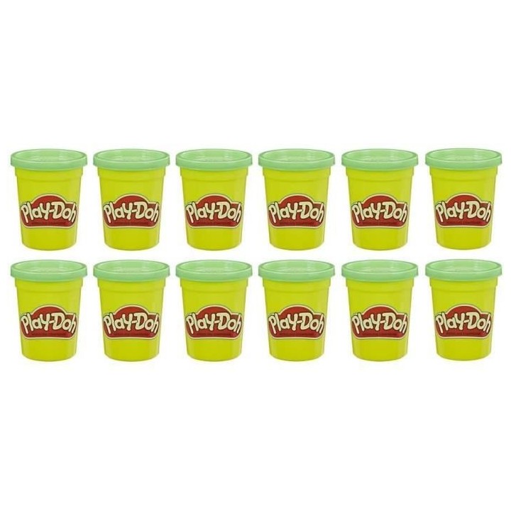 PLAY-DOH - 12 Pots Vert - Pâte a modeler