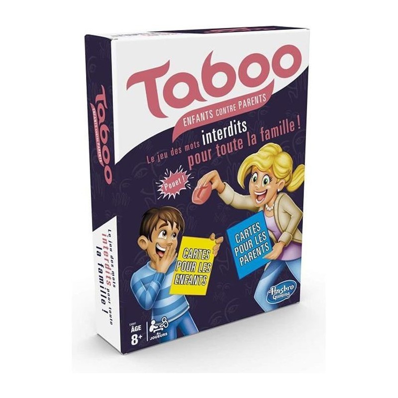 TABOO - Enfants contre Parents - Jeu de societe de reflexion - Jeu de plateau pour la famille - Version francaise