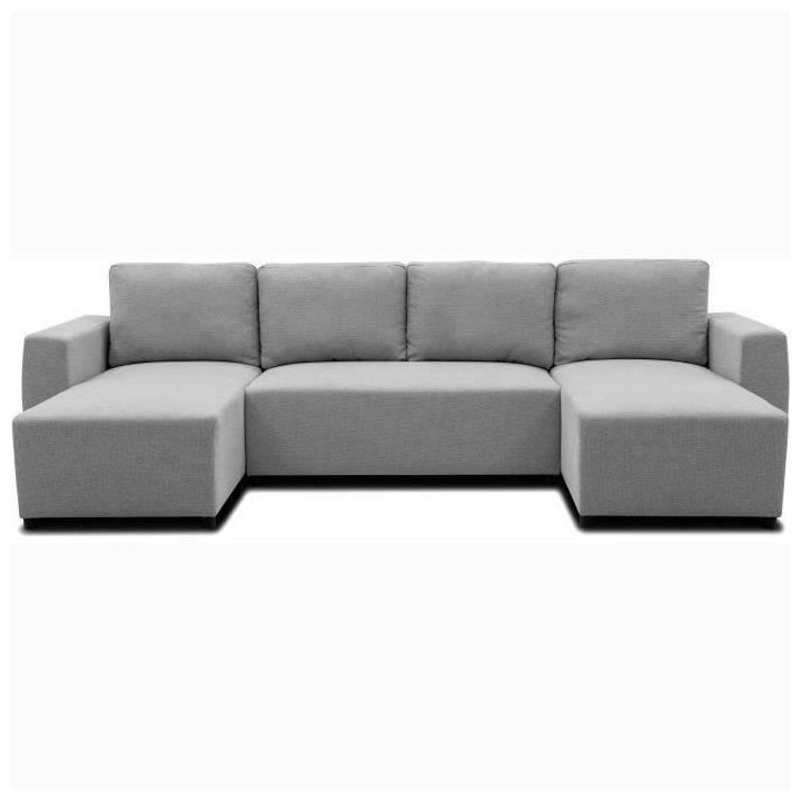 Canapé d'angle convertible panoramique PHARELL 5/6 places - Tissu sou