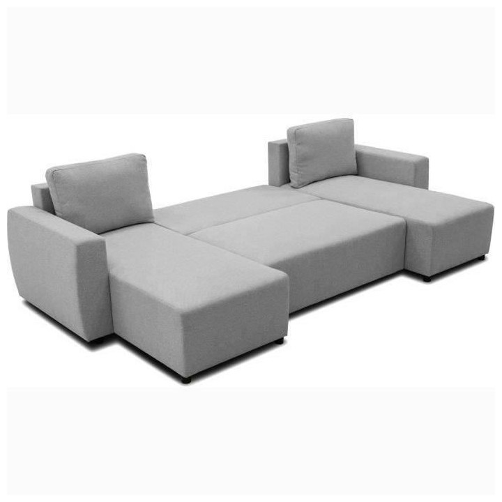 Canapé d'angle convertible panoramique PHARELL 5/6 places - Tissu sou