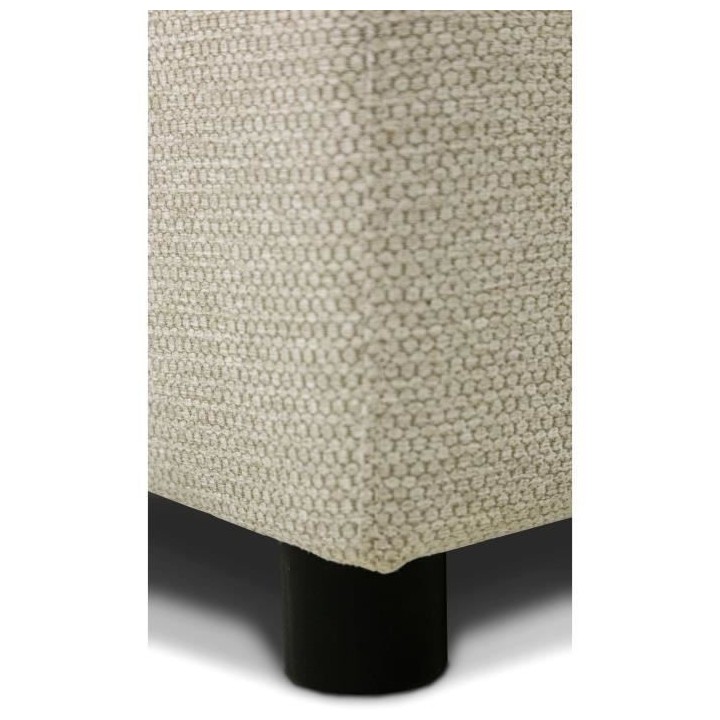 Canapé d'angle convertible panoramique PHARELL 5/6 places - Tissu bei