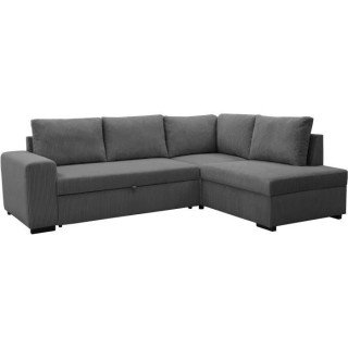 Canapé d'angle convertible réversible LINCOLN 4 a 5 places - Tissu v