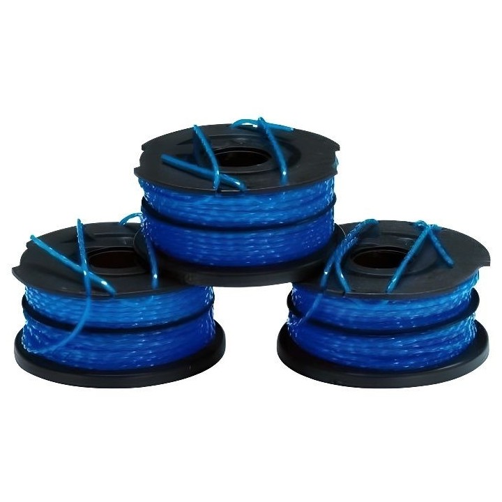 BLACK & DECKER Lot de 3 bobines de rechange pour coupe-bordures Reflex